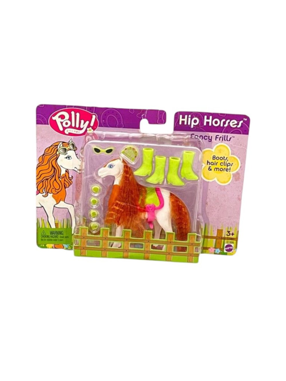 Vintage Polly Pocket Hip Horses Fancy Frills Red‎ Mane 2003 New